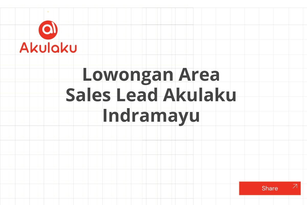 Lowongan Area Sales Lead Akulaku Indramayu