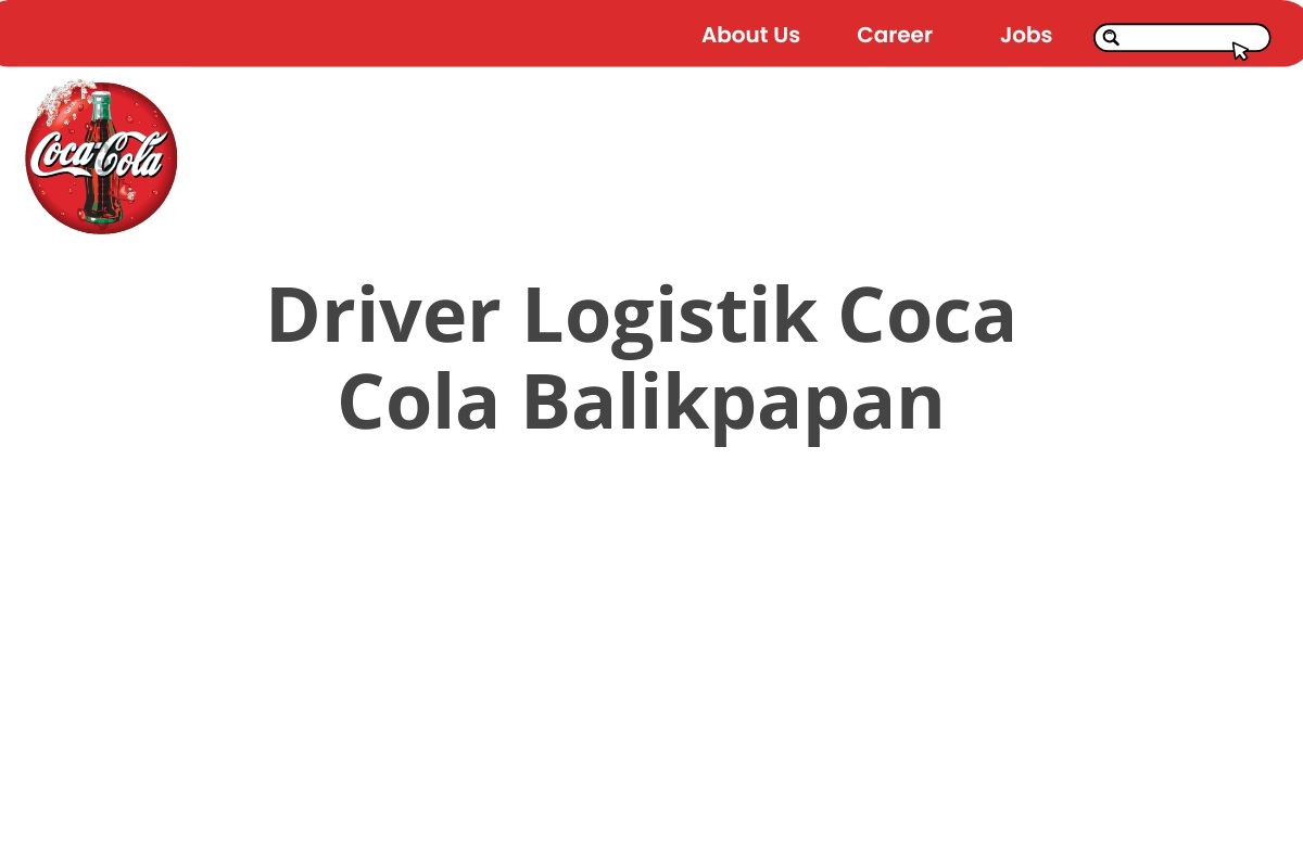 Driver Logistik Coca Cola Balikpapan