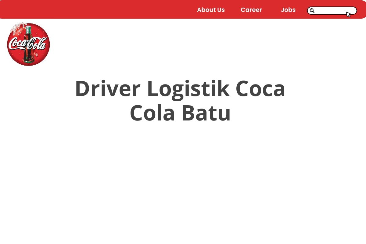 Driver Logistik Coca Cola Batu