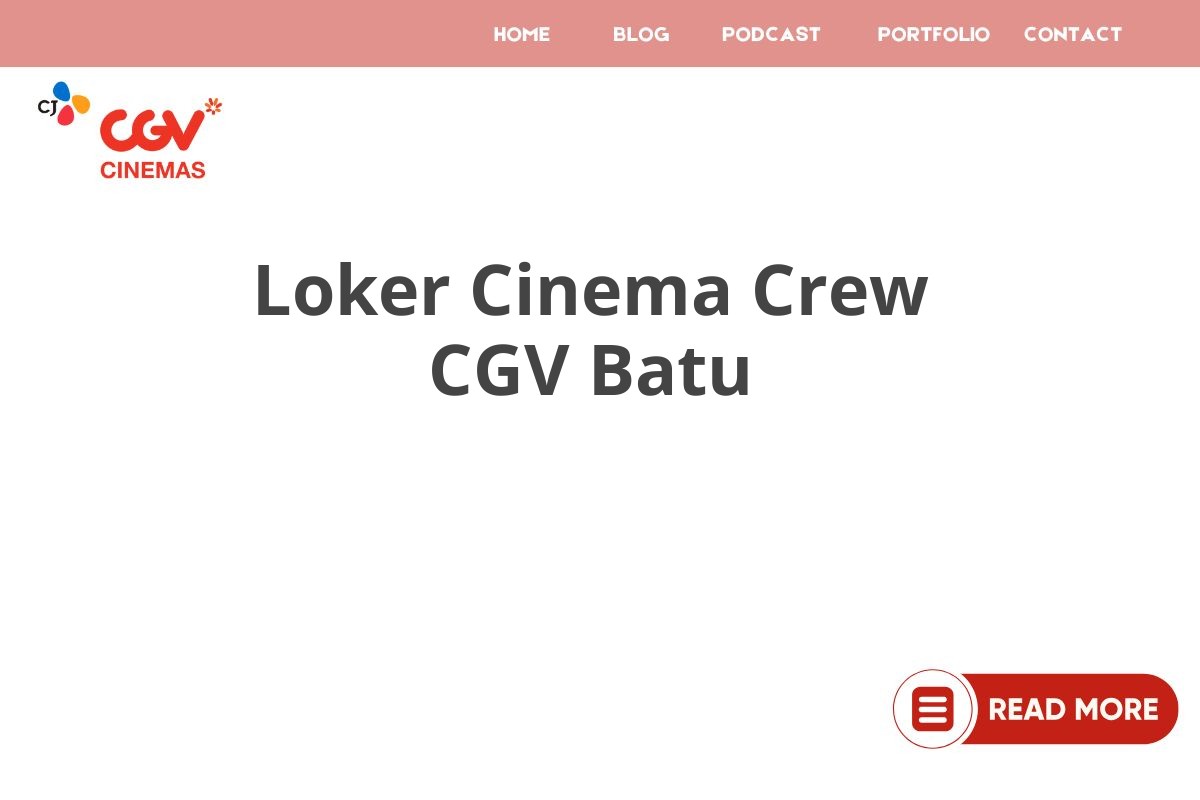 Loker Cinema Crew CGV Batu