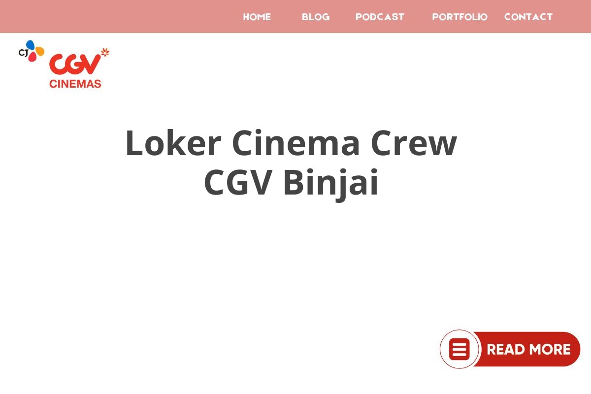 Loker Cinema Crew CGV Binjai