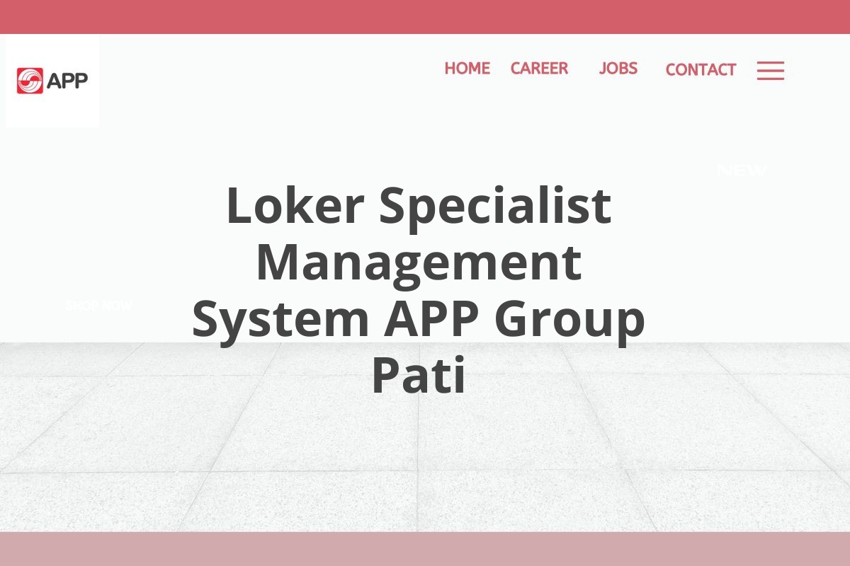 Loker Specialist Management System APP Group Pati