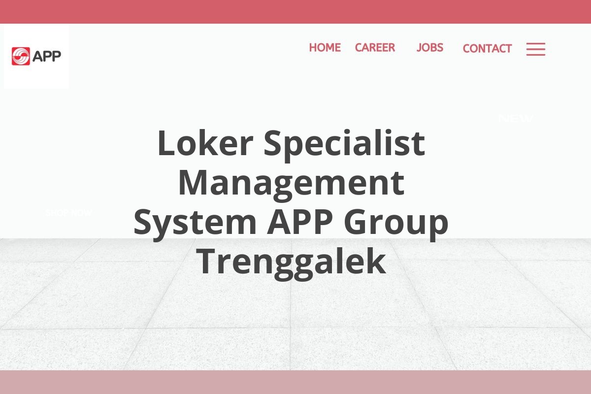 Loker Specialist Management System APP Group Trenggalek