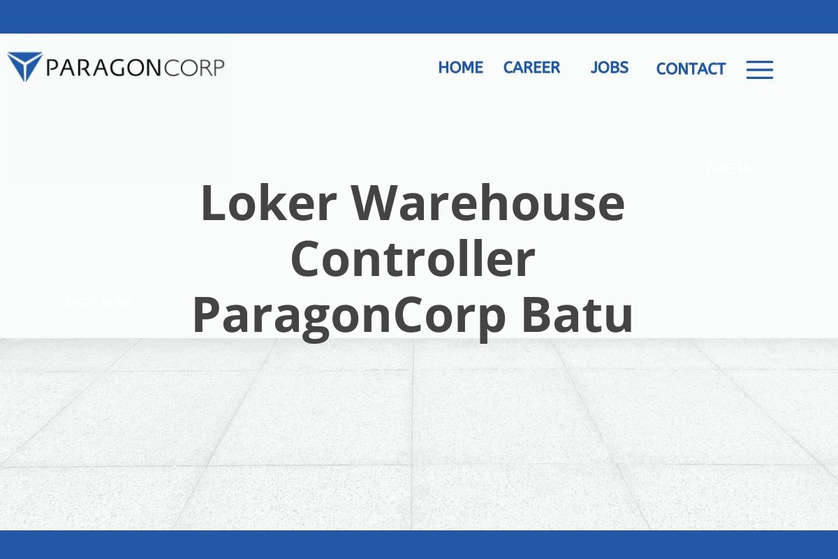 Loker Warehouse Controller ParagonCorp Batu