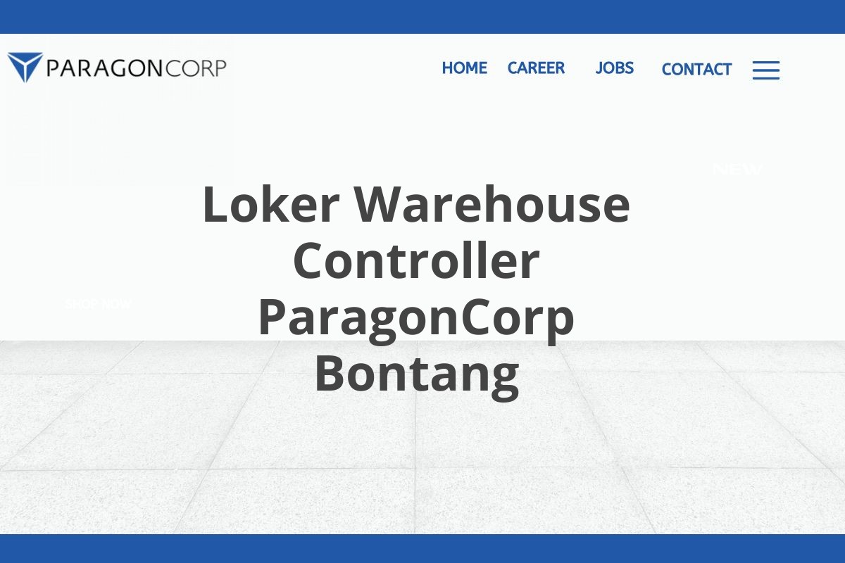 Loker Warehouse Controller ParagonCorp Bontang