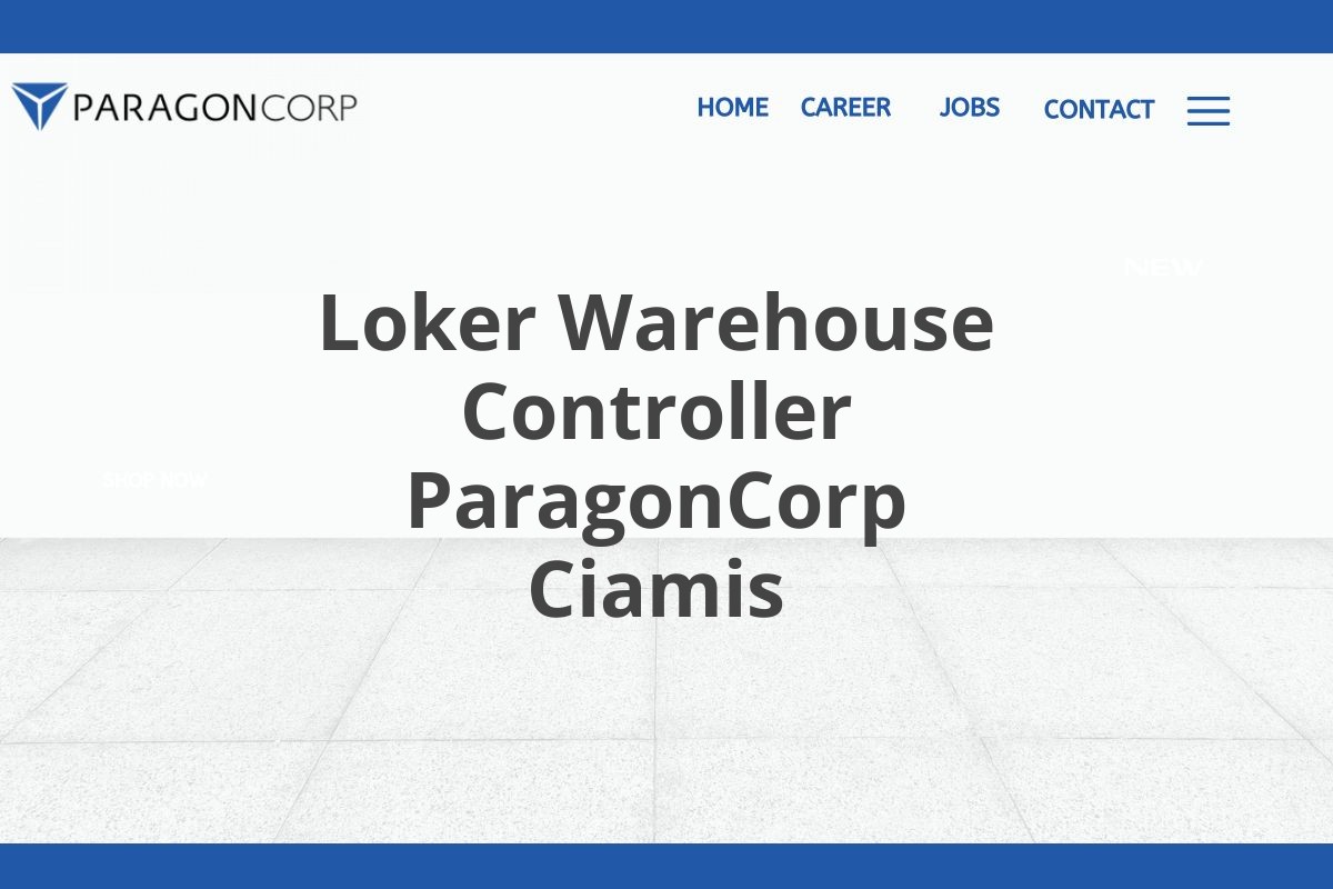 Loker Warehouse Controller ParagonCorp Ciamis