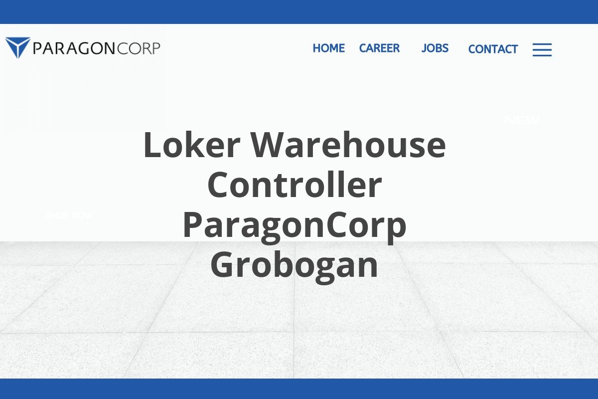 Loker Warehouse Controller ParagonCorp Grobogan