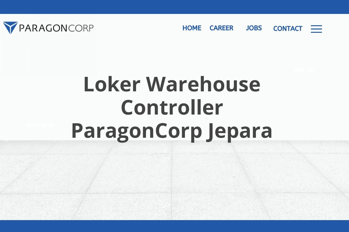 Loker Warehouse Controller ParagonCorp Jepara