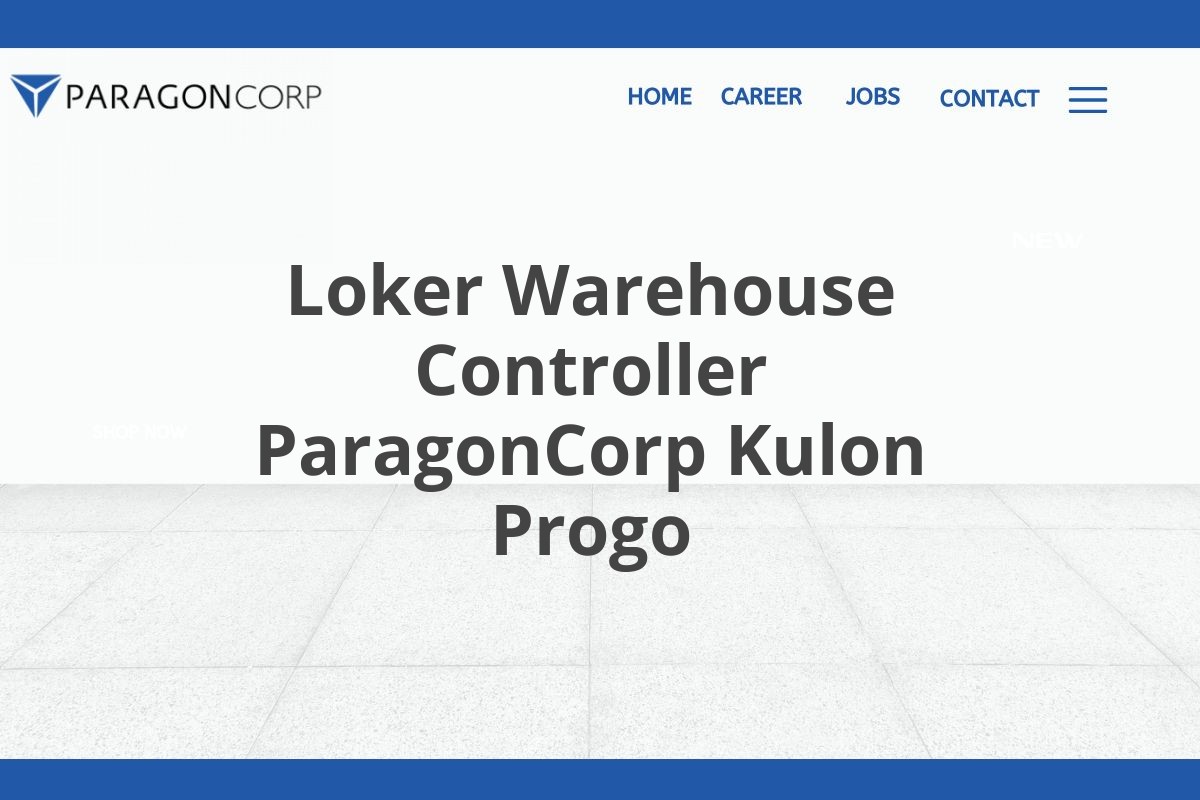 Loker Warehouse Controller ParagonCorp Kulon Progo