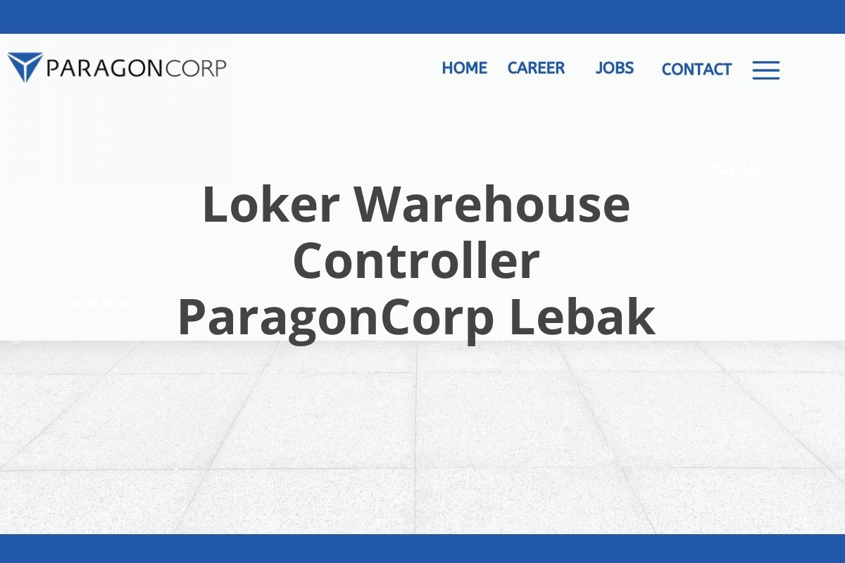 Loker Warehouse Controller ParagonCorp Lebak