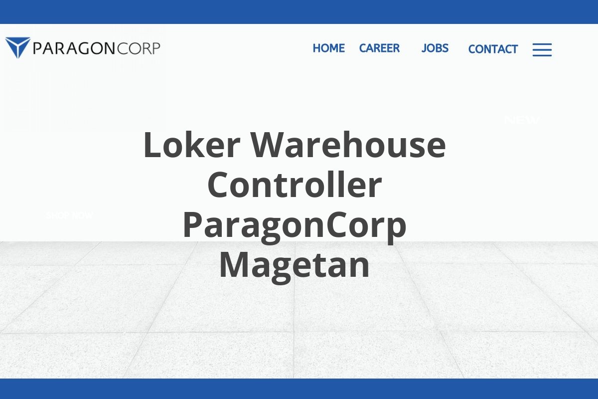 Loker Warehouse Controller ParagonCorp Magetan