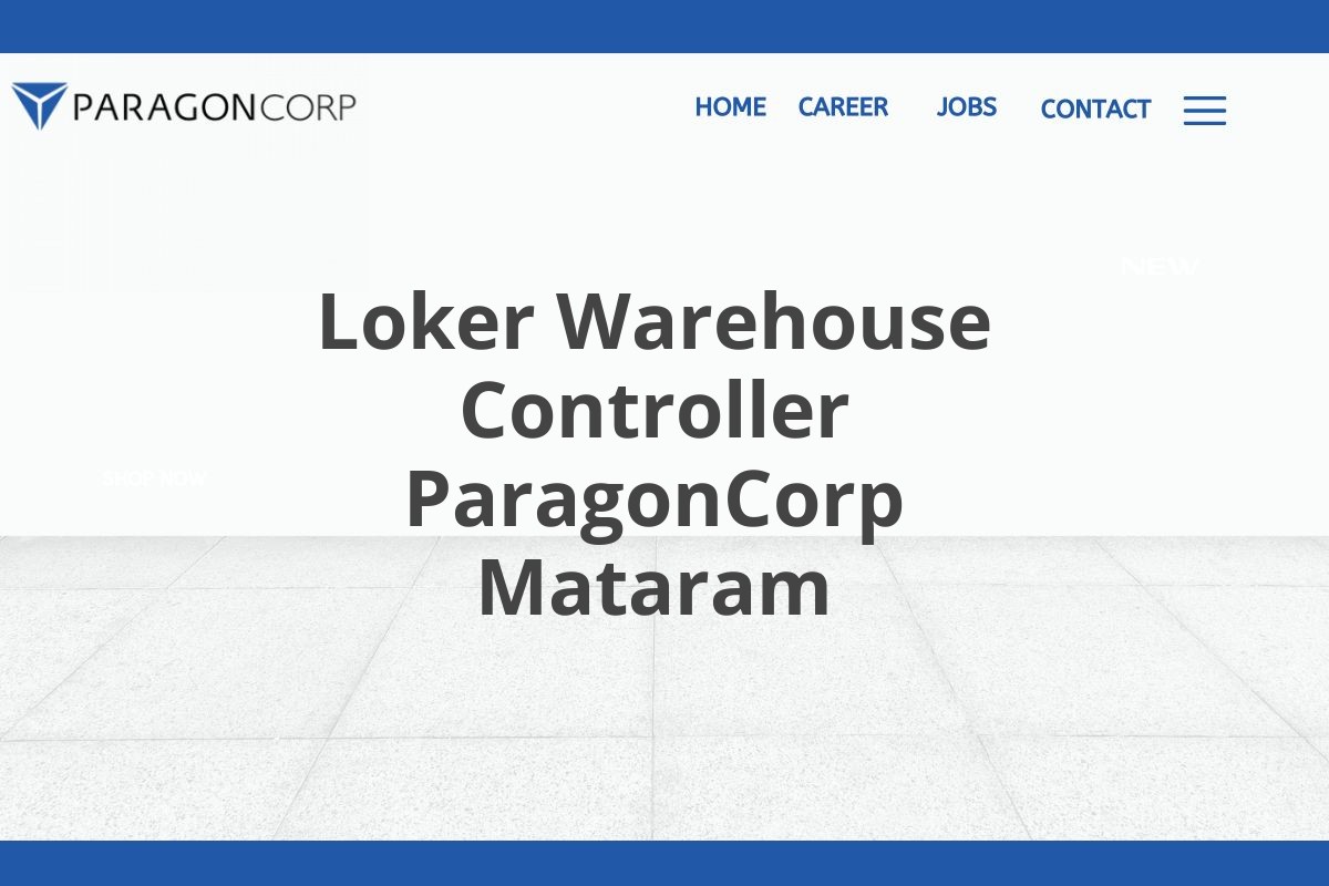 Loker Warehouse Controller ParagonCorp Mataram