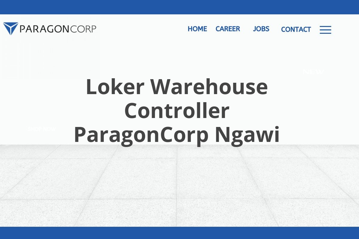 Loker Warehouse Controller ParagonCorp Ngawi