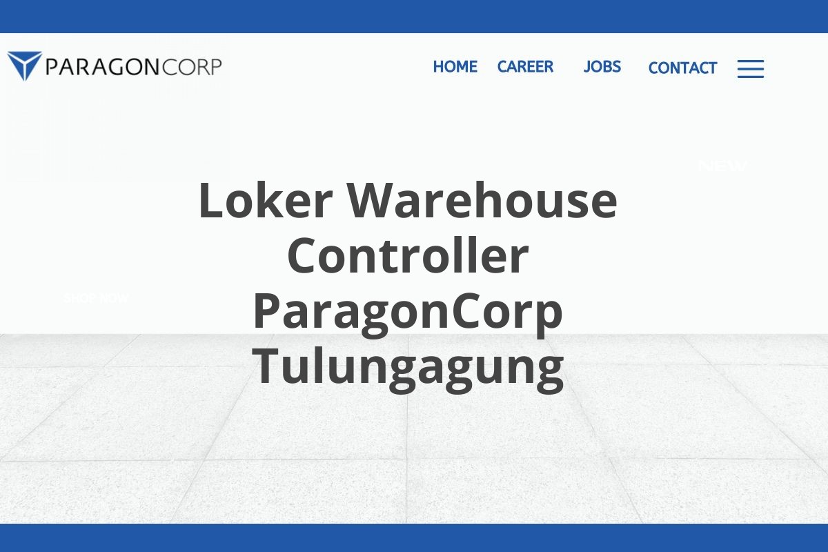 Loker Warehouse Controller ParagonCorp Tulungagung